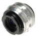 Meritar 2.9/50 chrome Bayonet mount SLR camera lens f/2.9