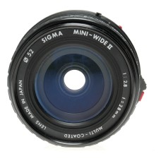 Sigma Mini-Wide II SLR camera lens FD mount 2.8/28 mm wide angle