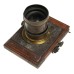 Brass lens Vintage wet plate wood camera lens board