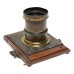 Brass lens Vintage wet plate wood camera lens board