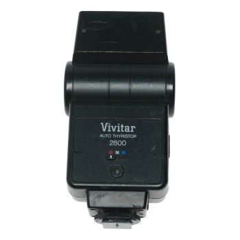 Vivitar Auto Thyristor 2800 Electronic Hot Shoe Swivel Head Camera Flash