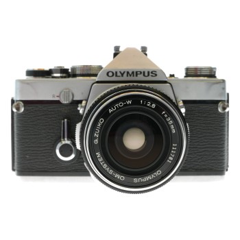 Olympus OM-1 35mm film SLR camera Auto-W 1:2.8 f=35mm