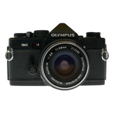 Olympus OM-2 SLR film camera 50mm 28mm 135mm auto lenses filters flash accessories