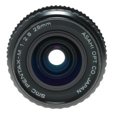 Asahi Pentax-M 1:2.8 f=28mm SMC wide angle PK mount SLR camera lens