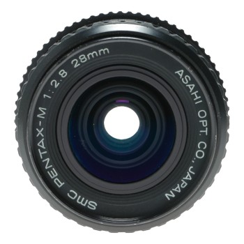 Asahi Pentax-M 1:2.8 f=28mm SMC wide angle PK mount SLR camera lens