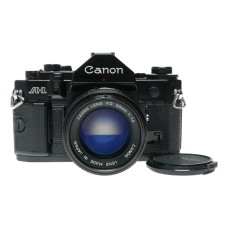 Canon A-1 35mm film SLR camera FD Lens 1:1.4 50mm excellent