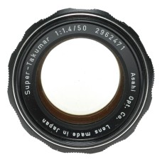 Asahi Super-Takumar 1:1.4/50 Pentax M42 35mm film SLR camera lens