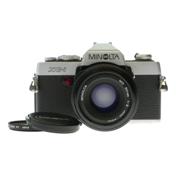 Minolta XG-1 35mm film SLR camera MD 1:2 50mm excellent