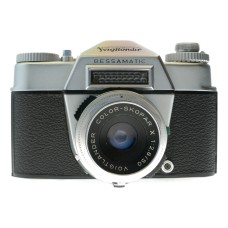 Voigtlander Bessamatic film camera Color-Skopar X 2.8/50 lens original case box papers