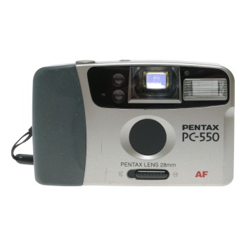 Pentax PC-550 point shoot 35mm film camera original pouch box papers