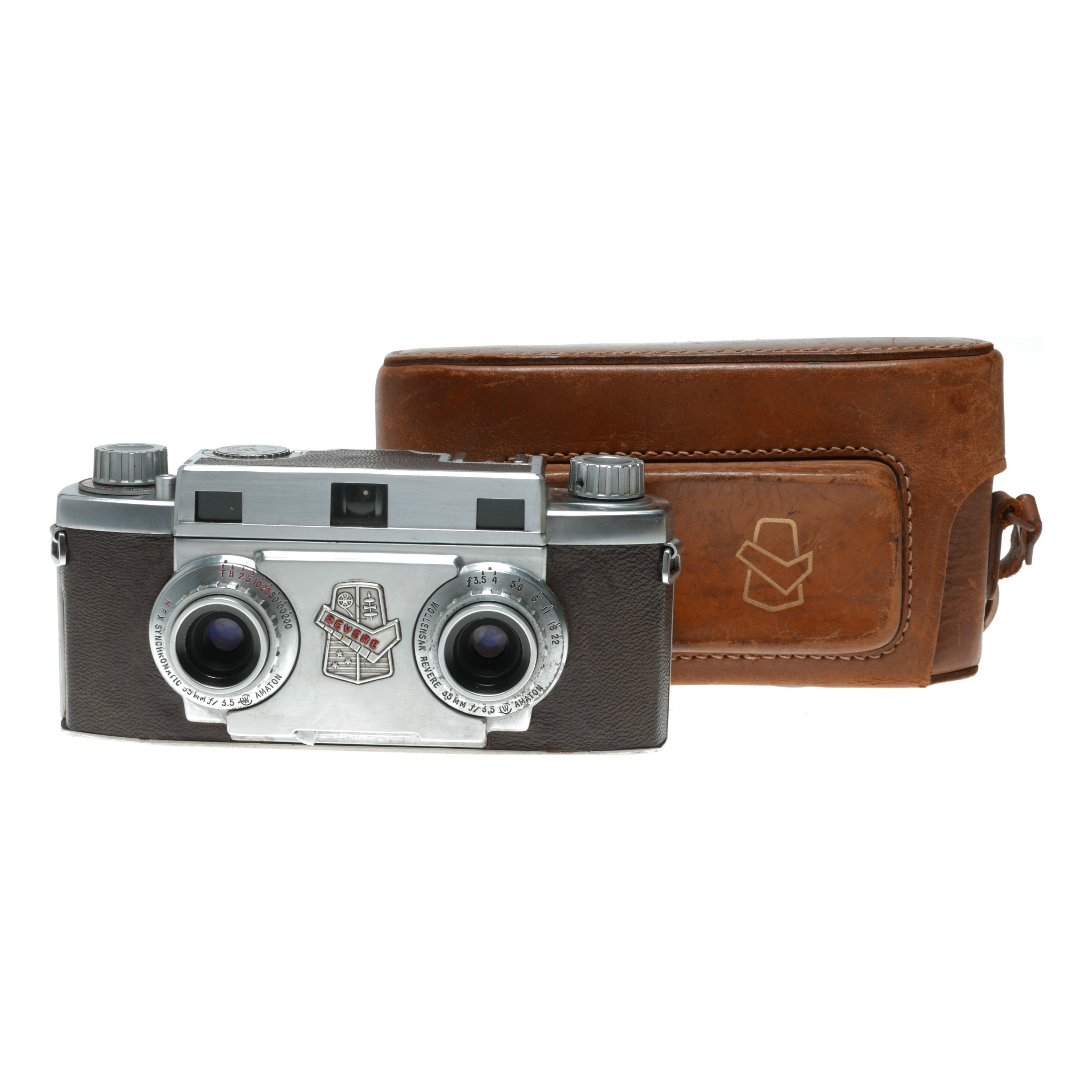 Revere Stereo 33 rangefinder 35mm film camera Wollensak Amaton f/3.5