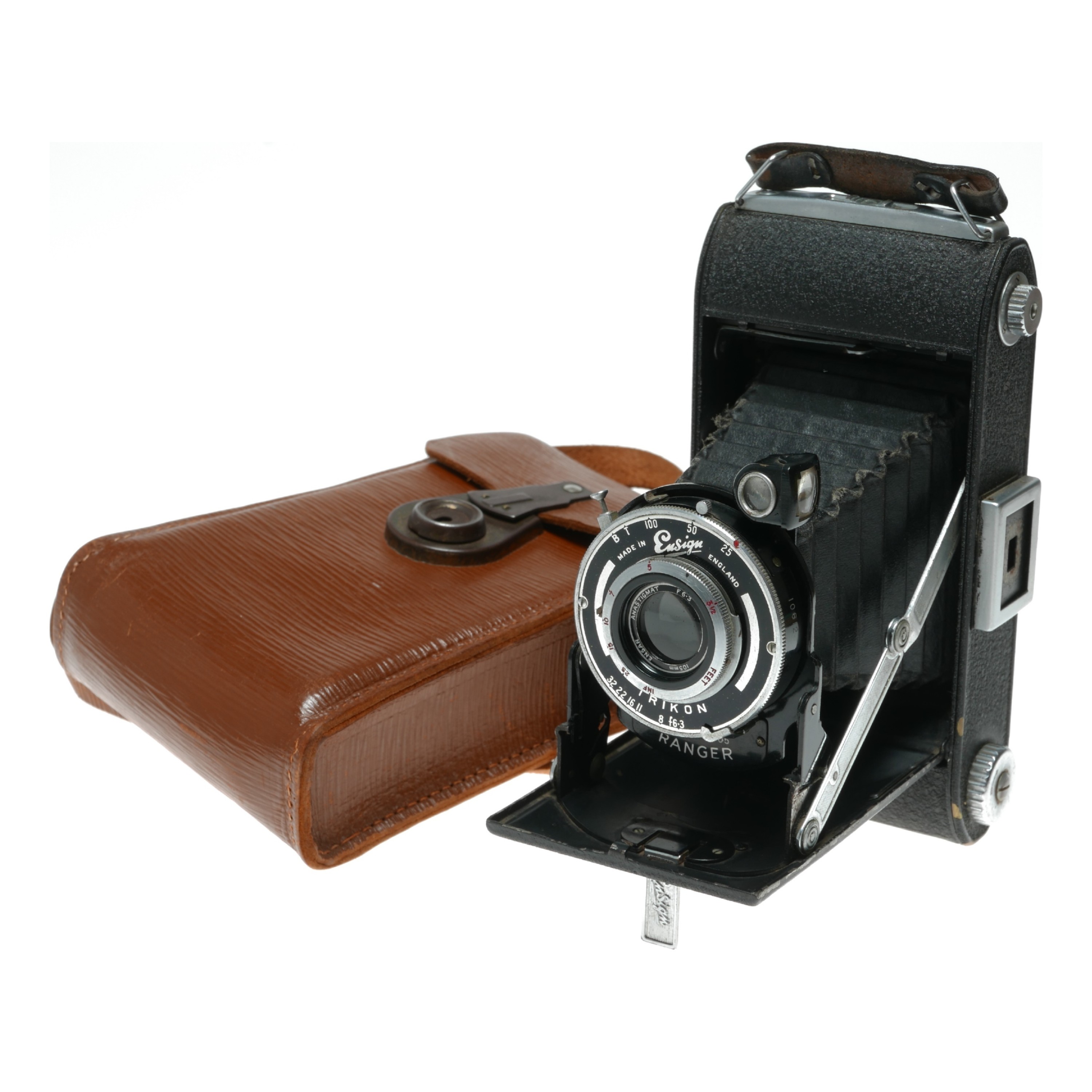 Ensign Ranger 120 rollfilm folding 6x9 camera early original black