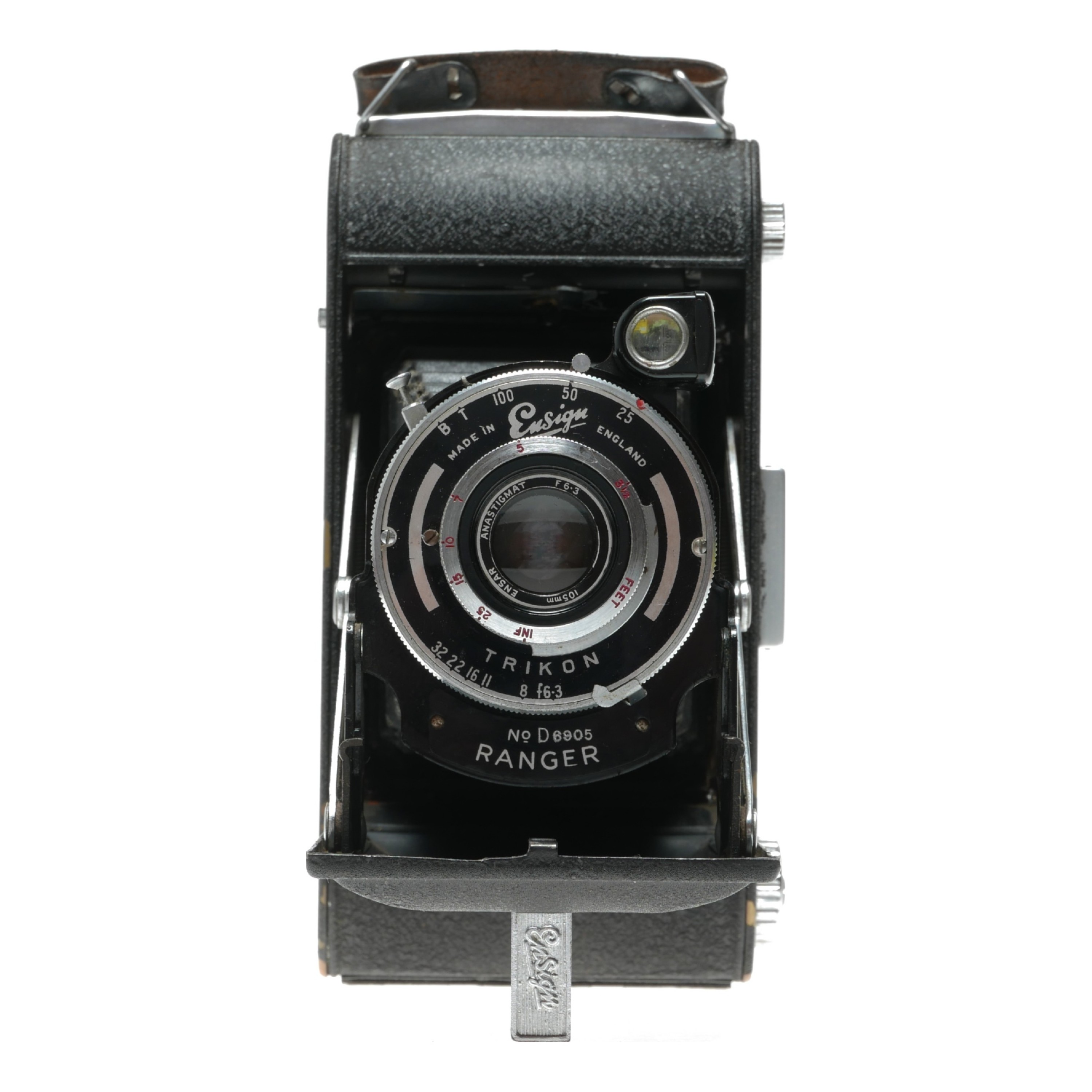 カメラ(？)(ヴィンテージ) Ensign Ranger 120 rollfilm folding 6x9 camera early original black