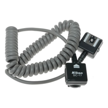 Nikon SC-17 TTL camera flash hot shoe extension remote cord cable excellent