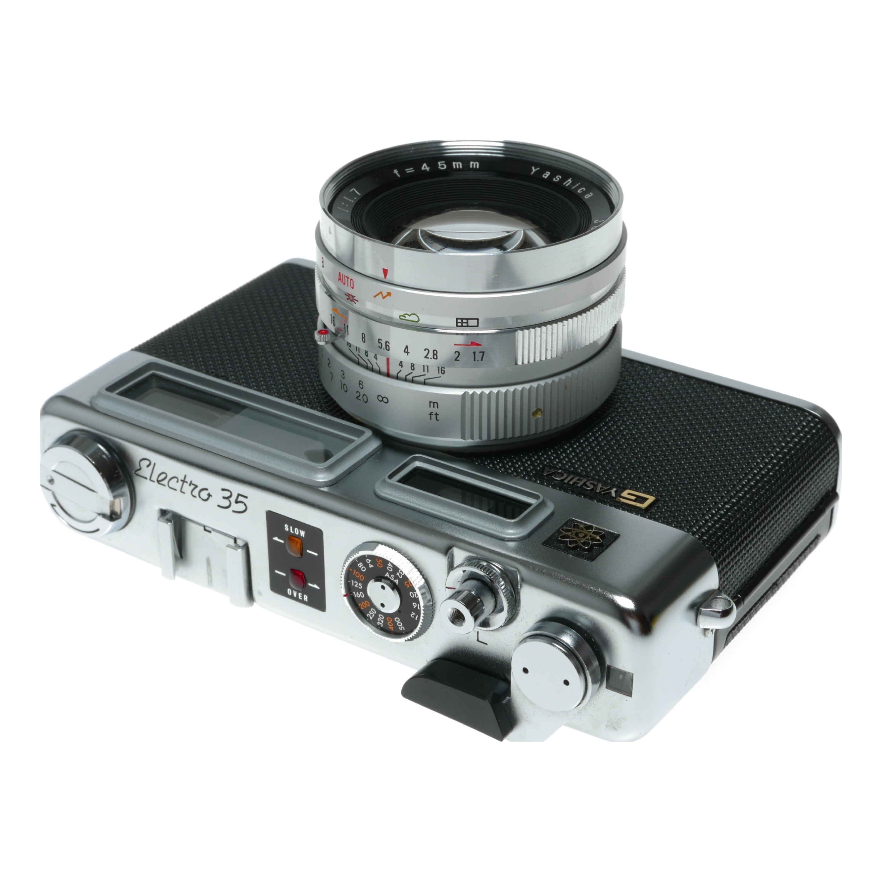 Yashica G Electro 35 film rangefinder camera Yashinon DX 1.7/45mm