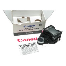 Canon Slide Duplicator 55 FL/FD camera bellows accessory in box with instructions