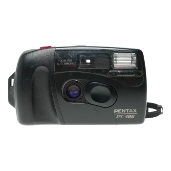 Pentax PC-100 Point Shoot 35mm film compact auto wind camera with instructions