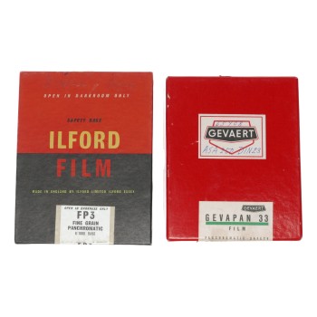 Ilford FP3 Fine Grain Panchromatic Gevaert Gevapan 33 4x5in expired sheet film