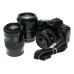 Minolta Dynax 500si 35mm film camera AF Zoom lenses 35-70 100-200 100-300