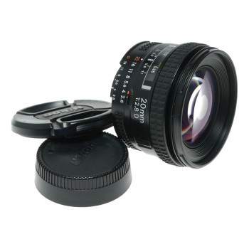 Nikon AF Nikkor 20mm 1:2.8D ultra-wide angle camera lens for landscapes interiors events