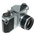 Pentax S3 35mm film SLR camera Auto Takumar 2.5/55 shade hood leather half case