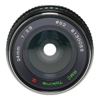 Tokina RMC 24mm 1:2.8 P/K mount wide angle Pentax camera lens