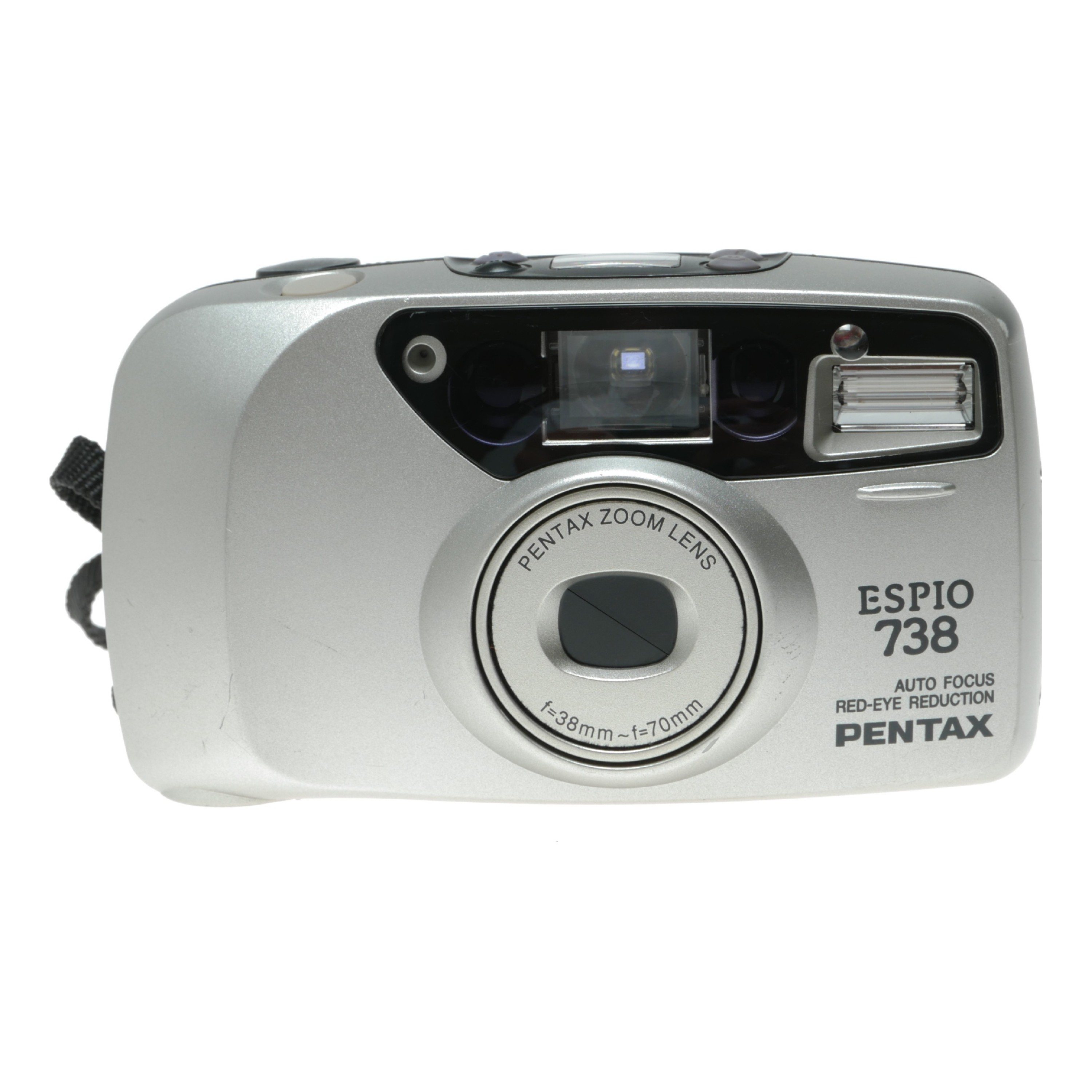Pentax Espio 738 AF Point Shoot 35mm film camera in pouch