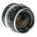 Nippon Kogaku Nikkor-S Auto 1:2.8 f=35mm wide angle camera lens