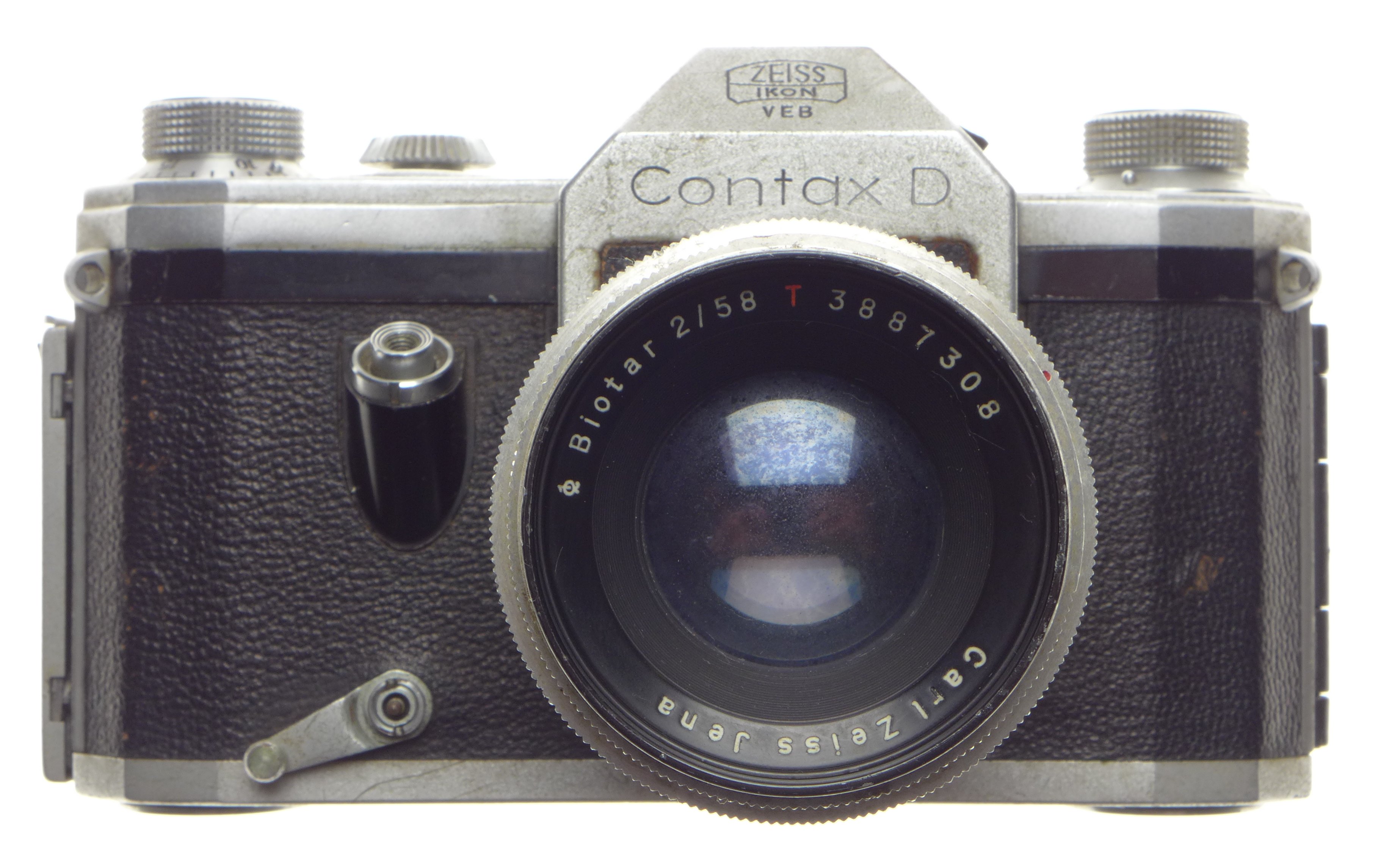 Digital SLR Zeiss Ikon VEB Contax D Biotar 2/58 red T Carl Zeiss lens
