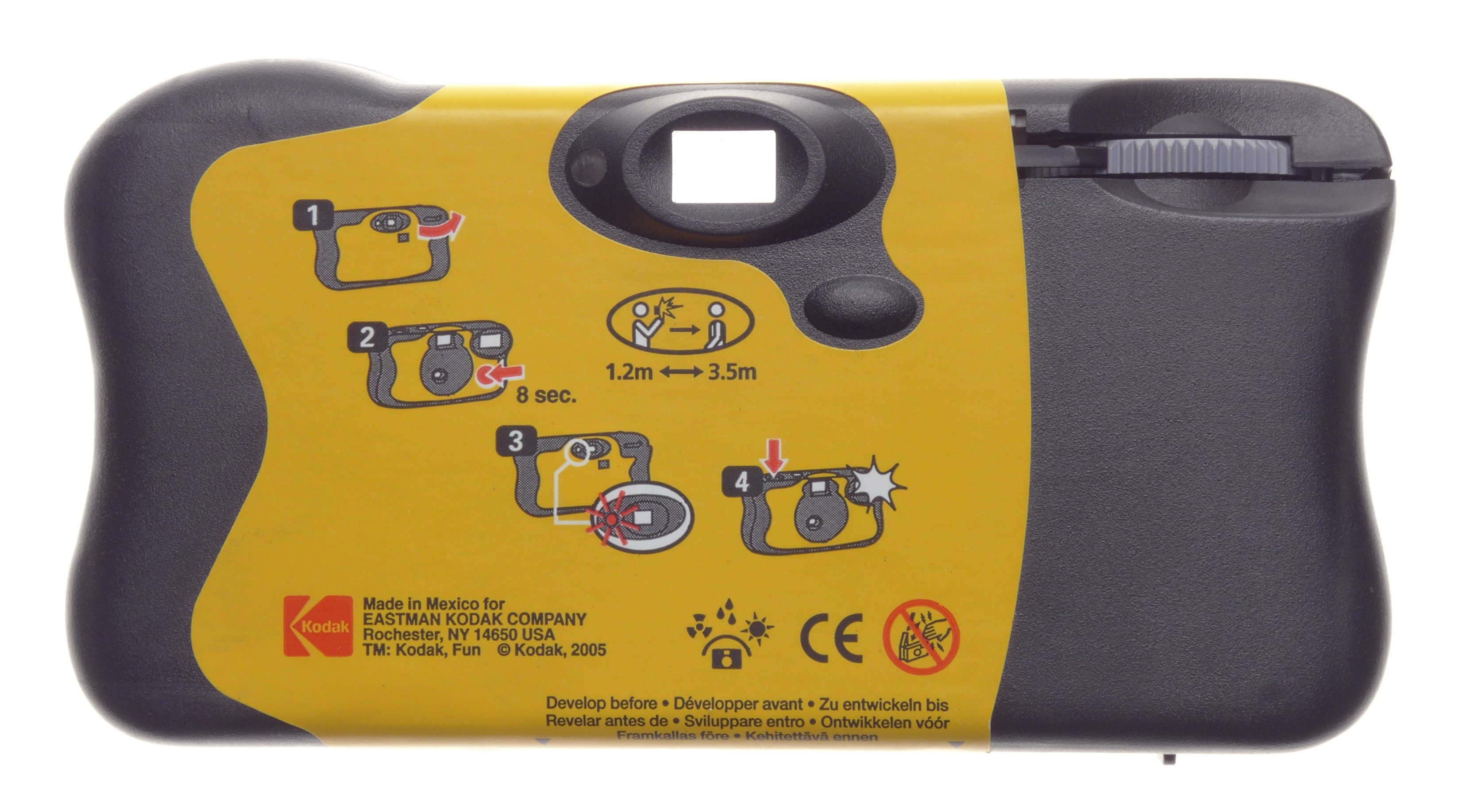 Compact Interchangeable Lens Kodak Fun Flash Single Use Camera