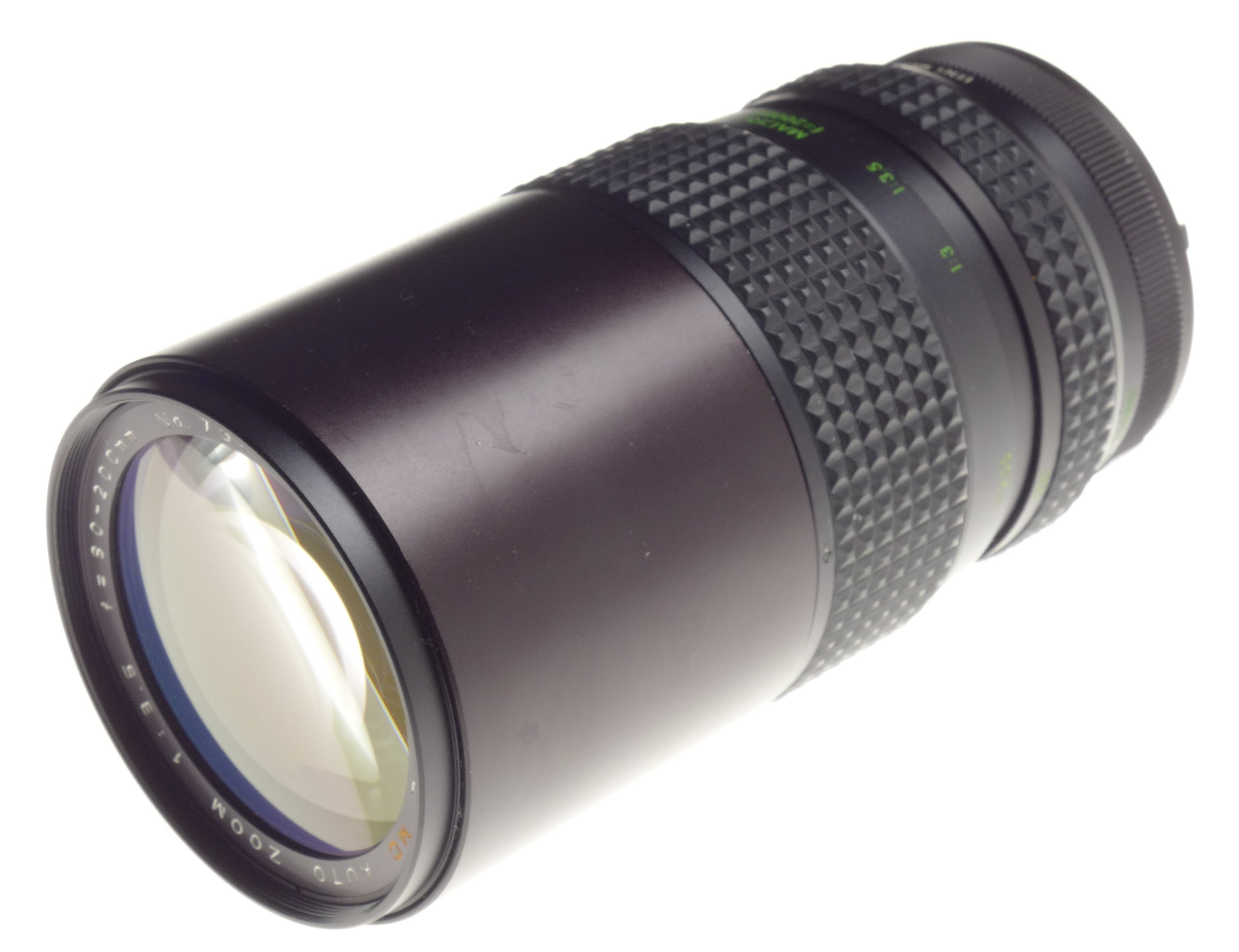 Lenses FOCAL MC Auto Zoom lens 13.5 f=80200mm 67 filter cap Pentax