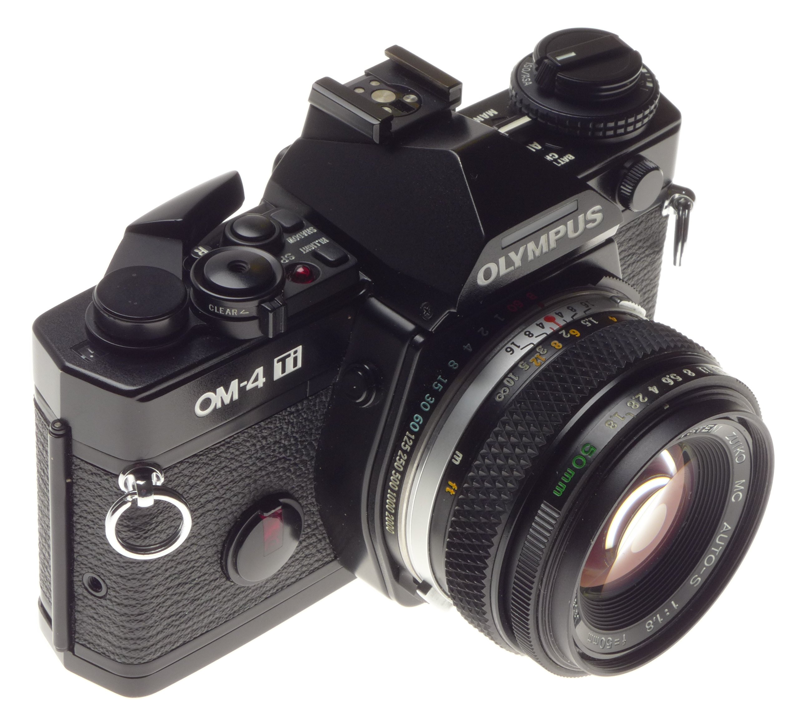 Compact Interchangeable Lens Olympus OM4 Ti Black SLR 35mm Titanium