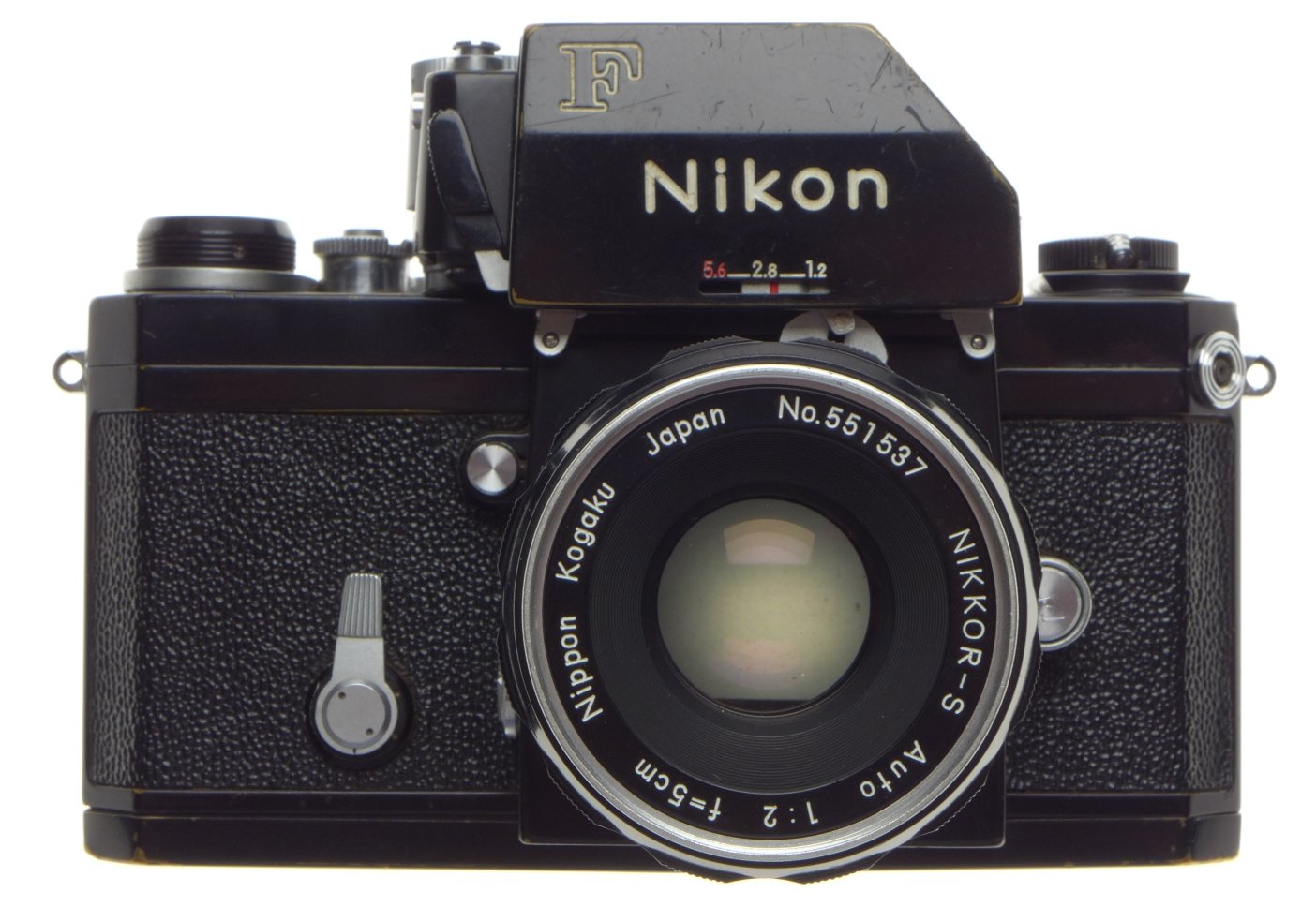 Compact Interchangeable Lens Black Nikon F Vintage SLR film camera