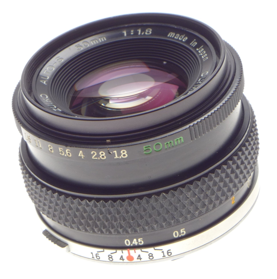 Lenses OlympusOM system Zuiko autoS 50mm 11.8 SLR