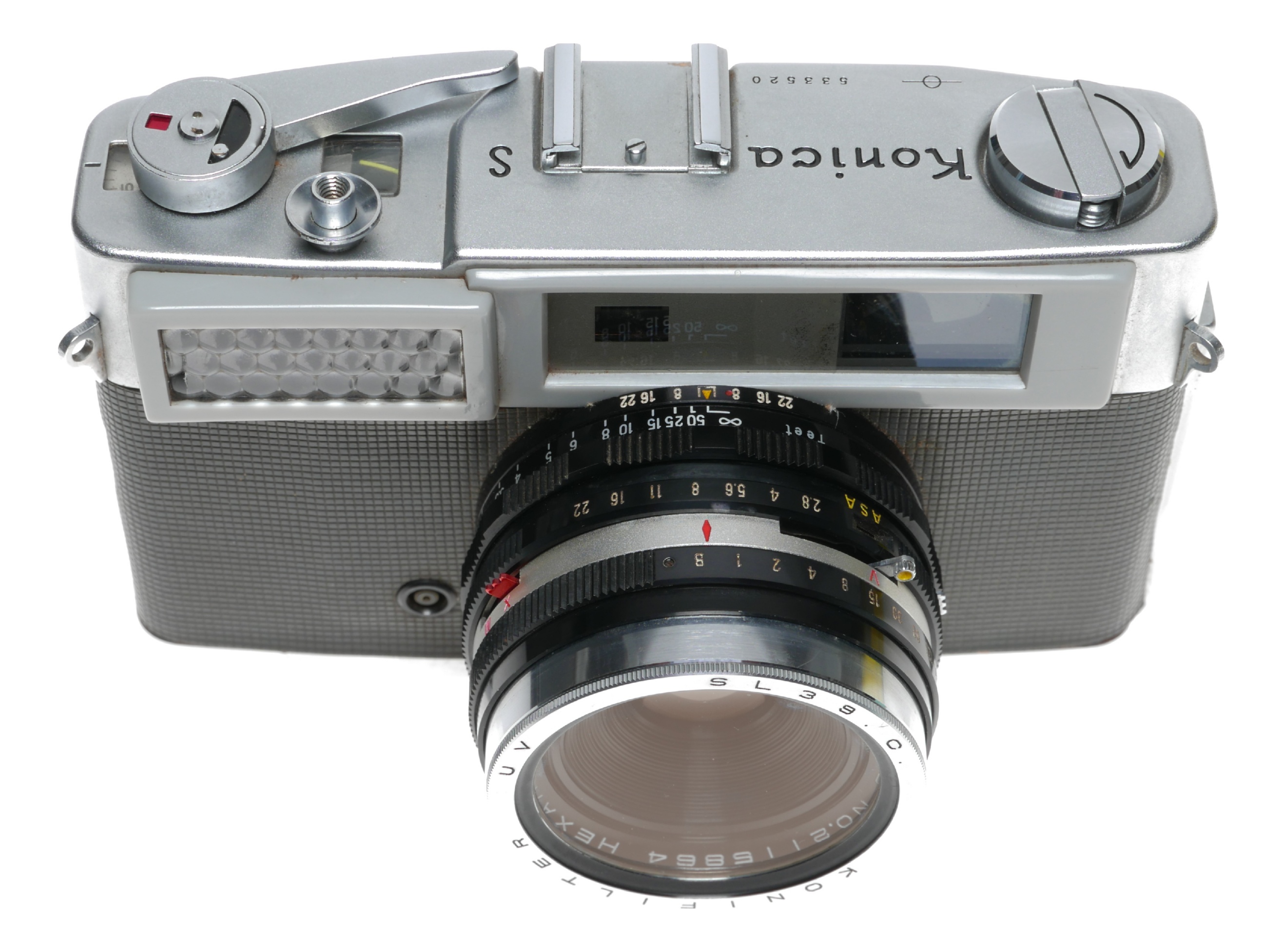 Rangefinders Konica S vintage rangefinder 35mm film camera Hexar 2.8/45 lens Konica for sale